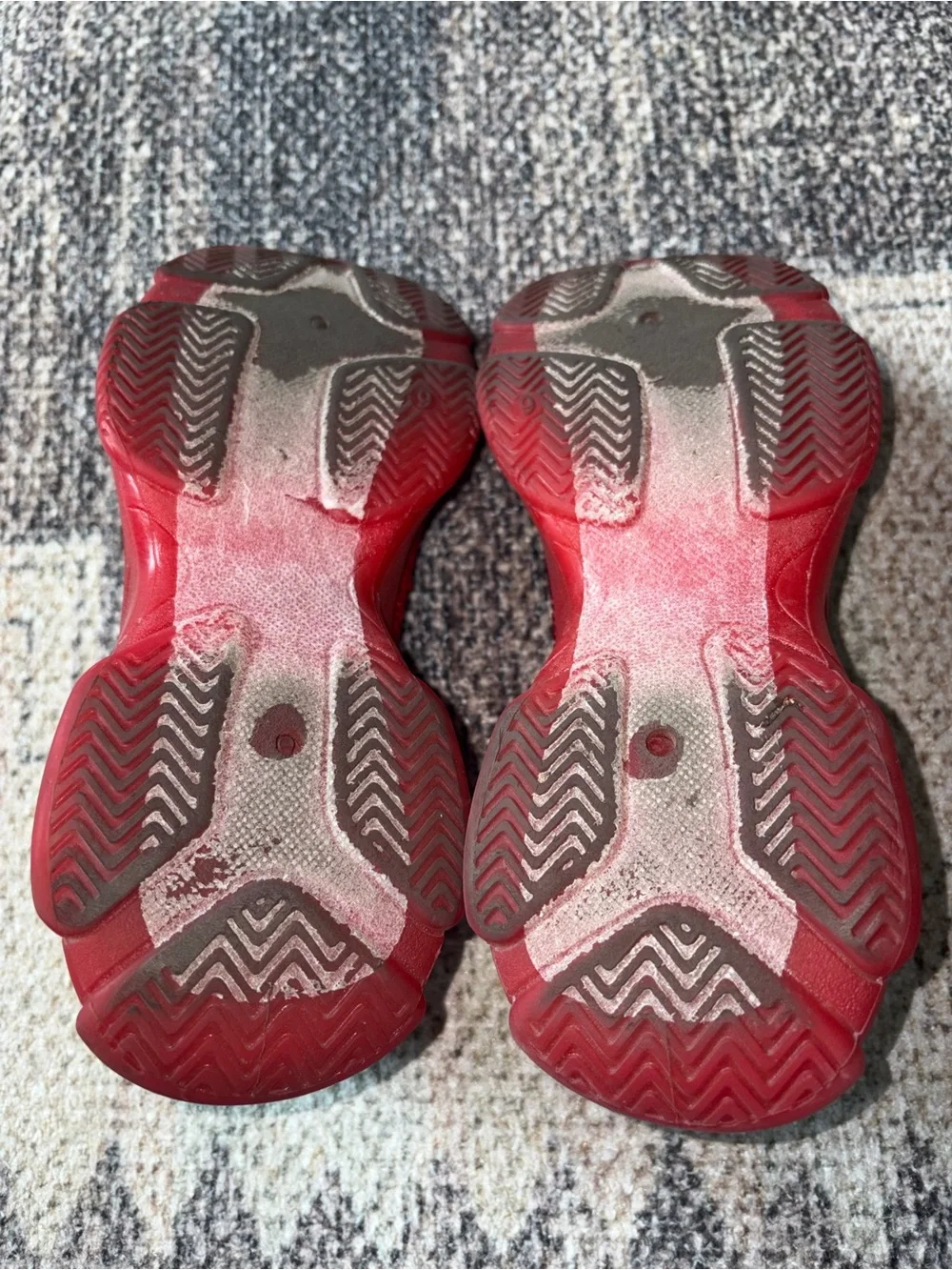 Red rhinestone sneakers